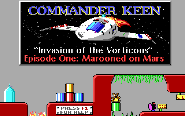 Commander Keen DOS Splash Screen