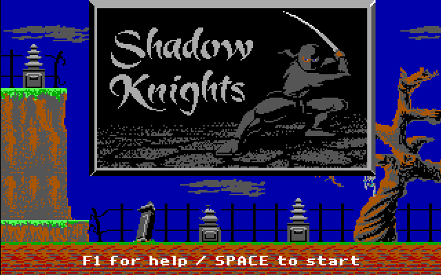 Shadow Knights DOS Splash Screen