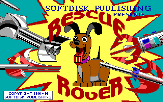 Rescue Rover 2 DOS Splash Screen